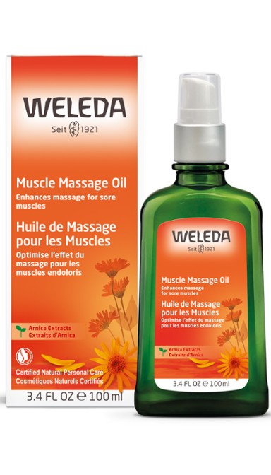 Huile de massage pour les muscles - Weleda